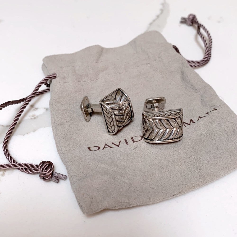 David Yurman Silver Cufflinks